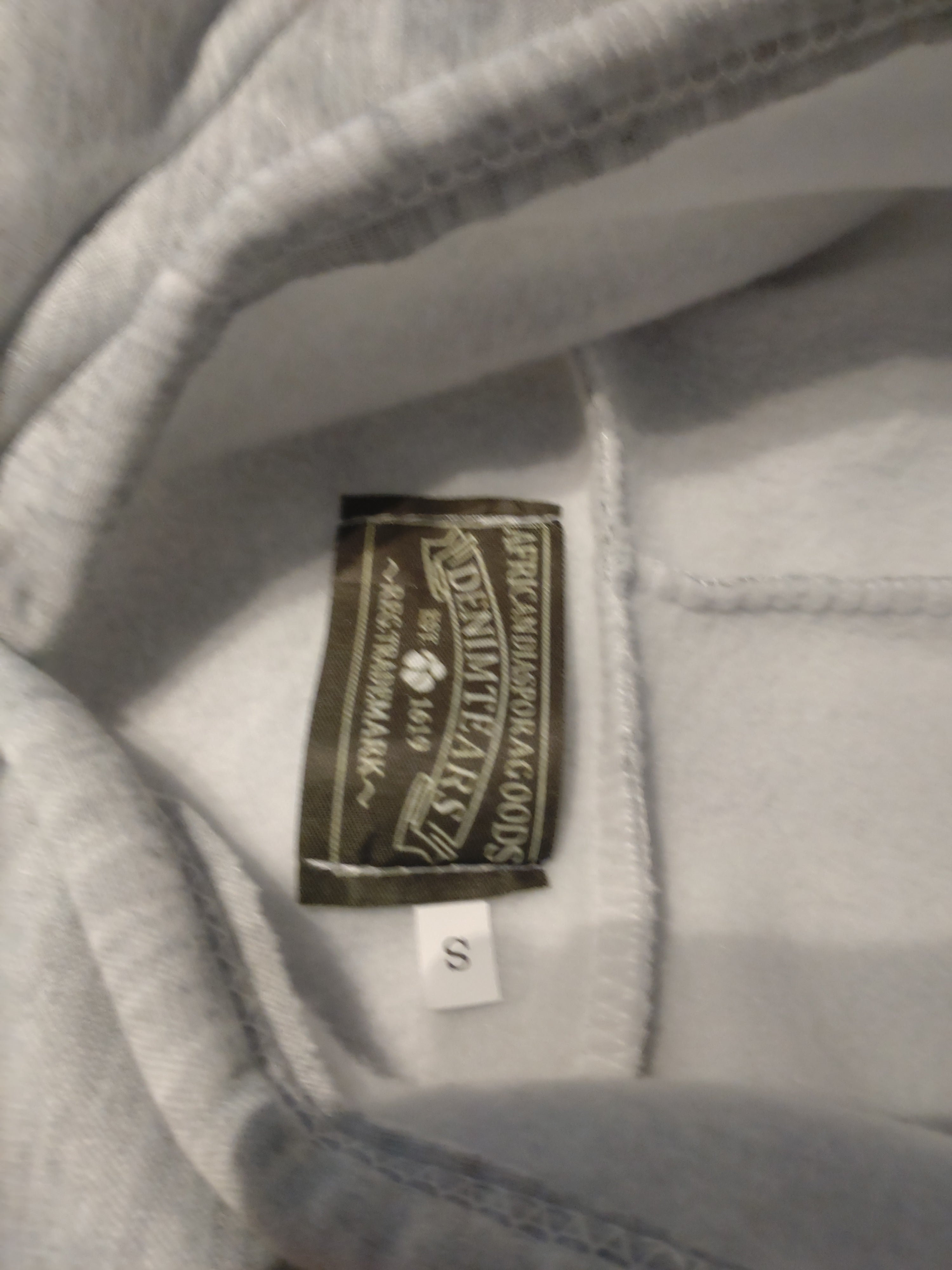 Grey denim tears hodie