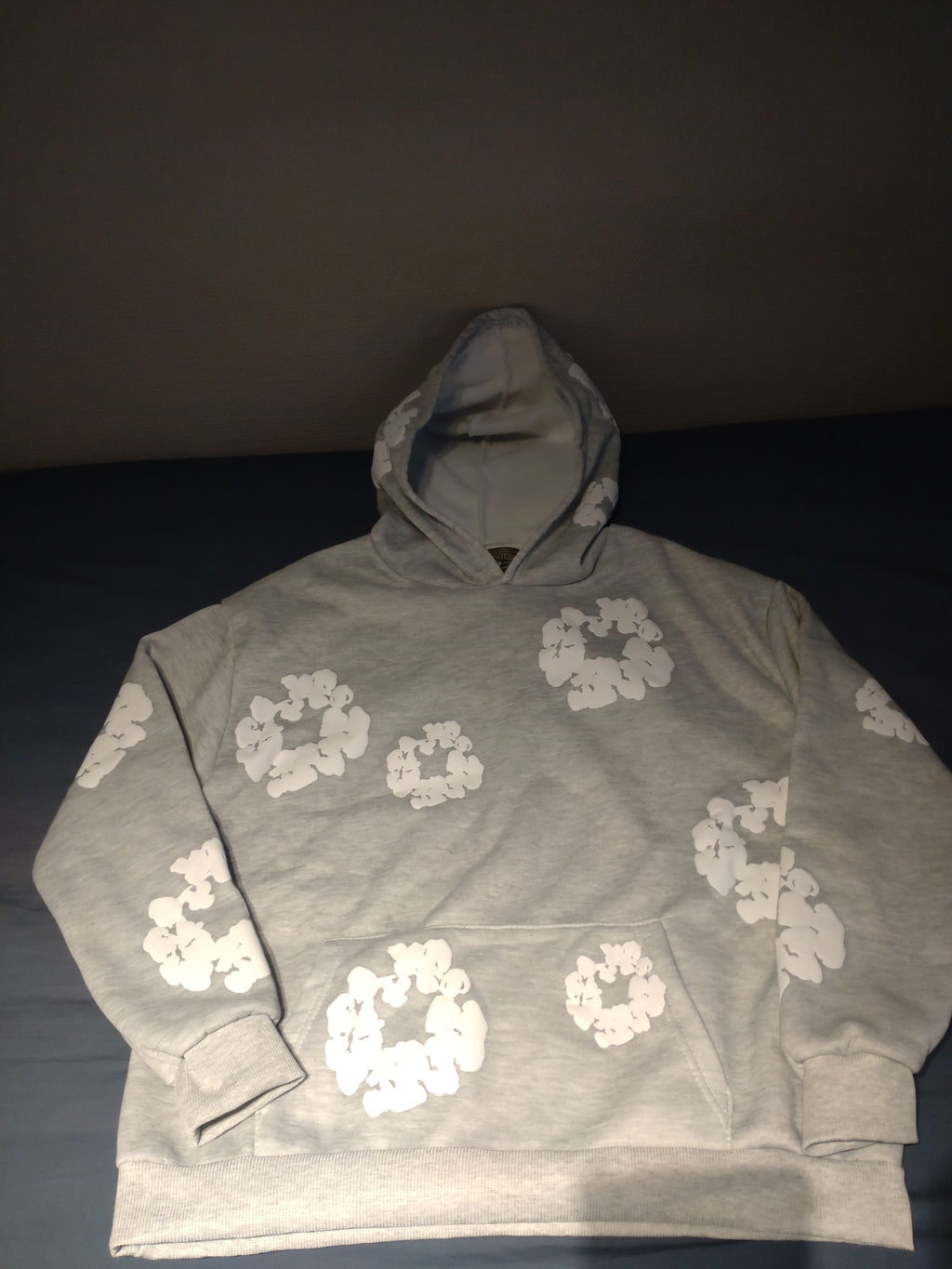 Grey denim tears hodie