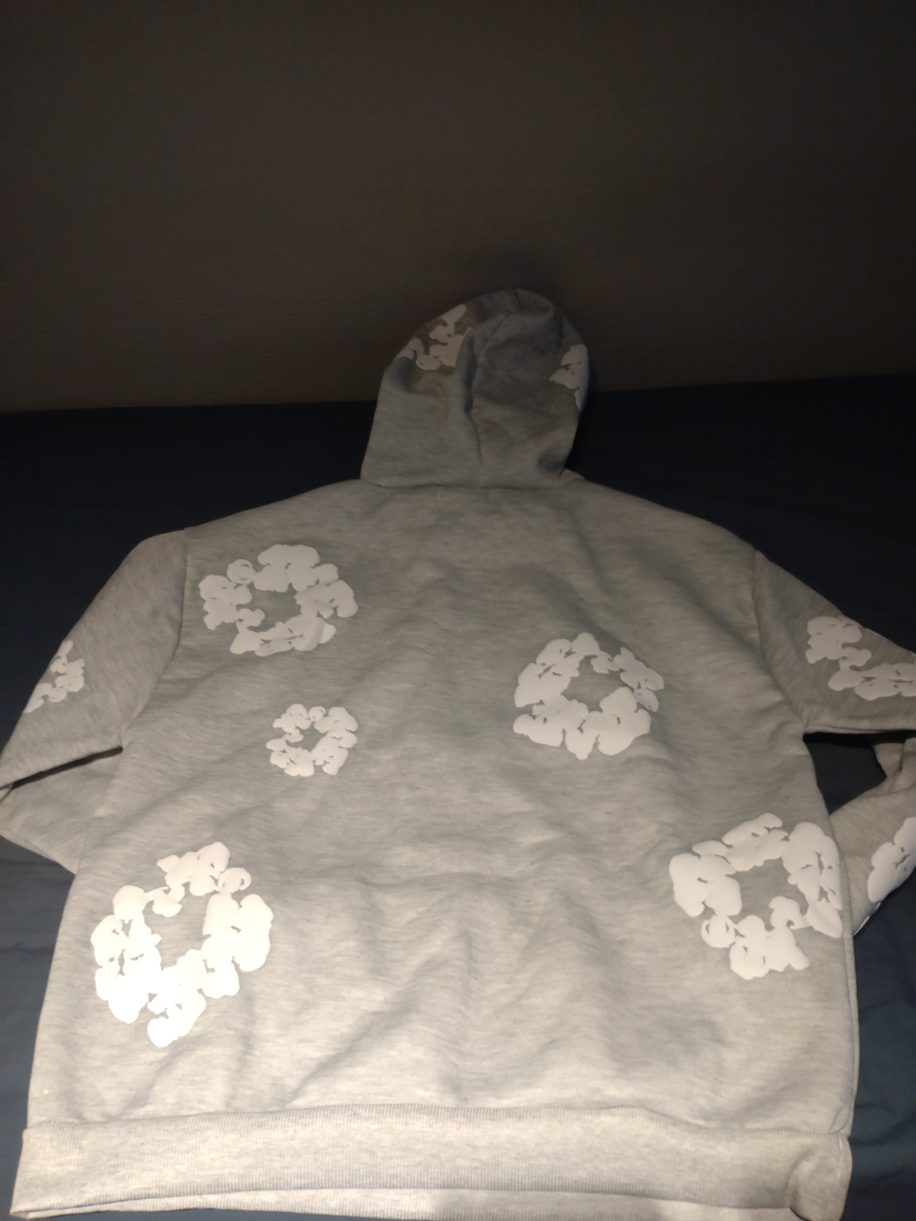 Grey denim tears hodie